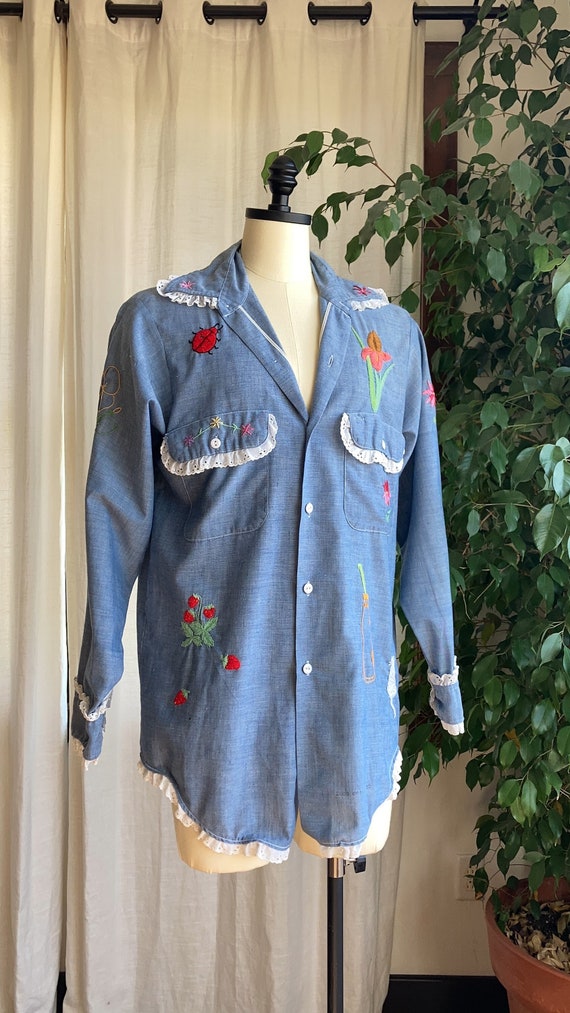 1970’s Selvedge Big Mac Embroidered Work Shirt