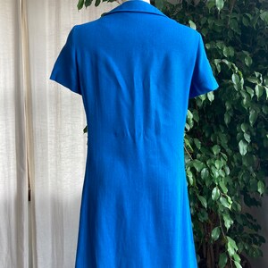 1960s Tudor Square Collared Button Up Dress image 6