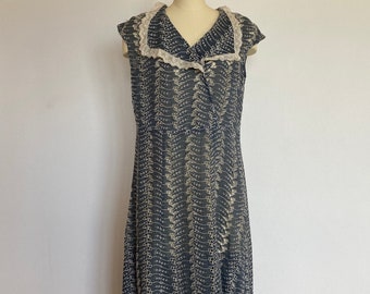 1930’s Handsewn Cotton Eyelet Summer Dress