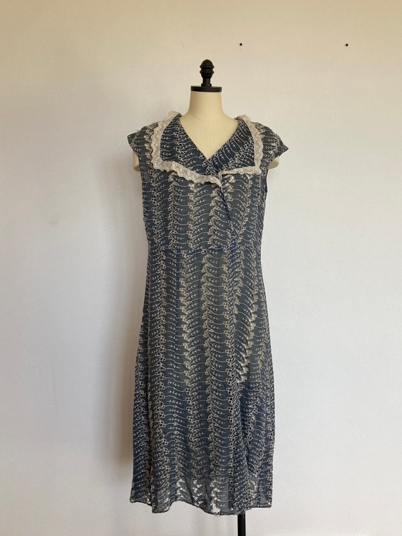 1930’s Handsewn Cotton Eyelet Summer Dress