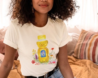 Honey Bear Wildflower T Shirt