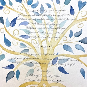 Hand Lettered Quaker Marriage Certificate featuring Hand Calligraphy Deposit image 8