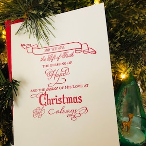 Religiöse Weihnachtskarten, Letterpress Weihnachtskarten