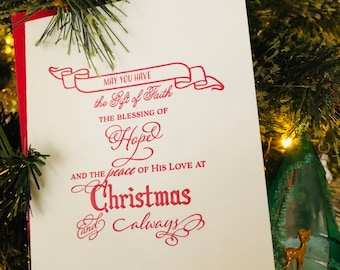 Religious Christmas Cards, Letterpress Christmas Cards