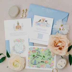 Hochzeitseinladungen Aquarell Crest Letterpress Hochzeitseinladungen mit Aquarell Landkarte DEPOSIT