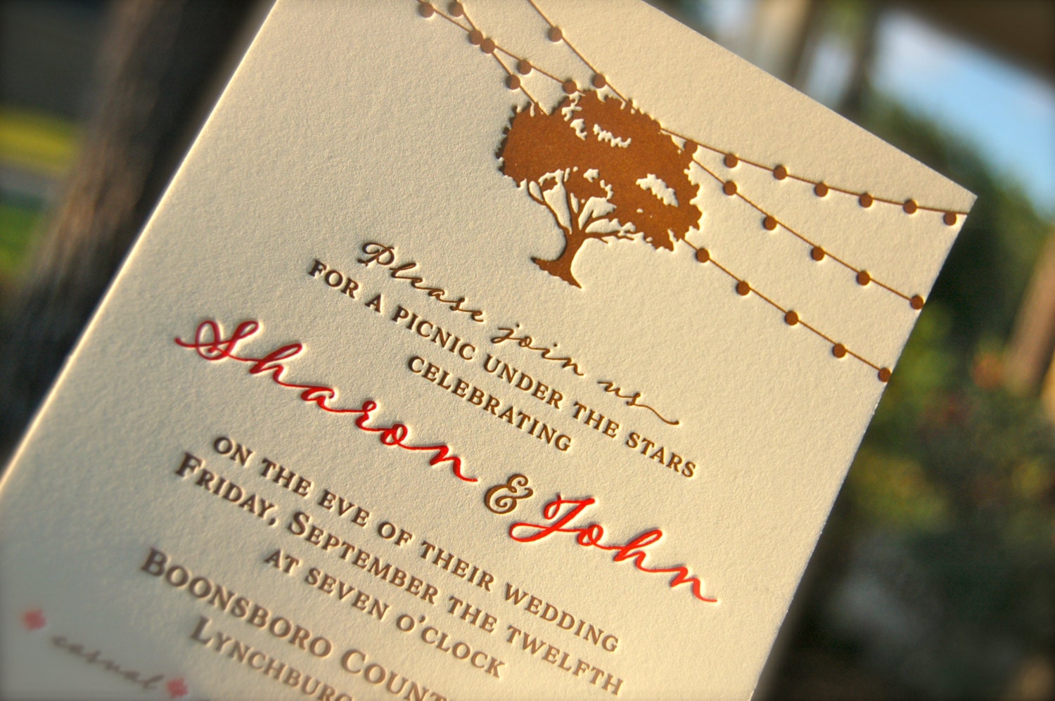 Letterpress Wedding Invitation Letterpressed Rehearsal Dinner Etsy