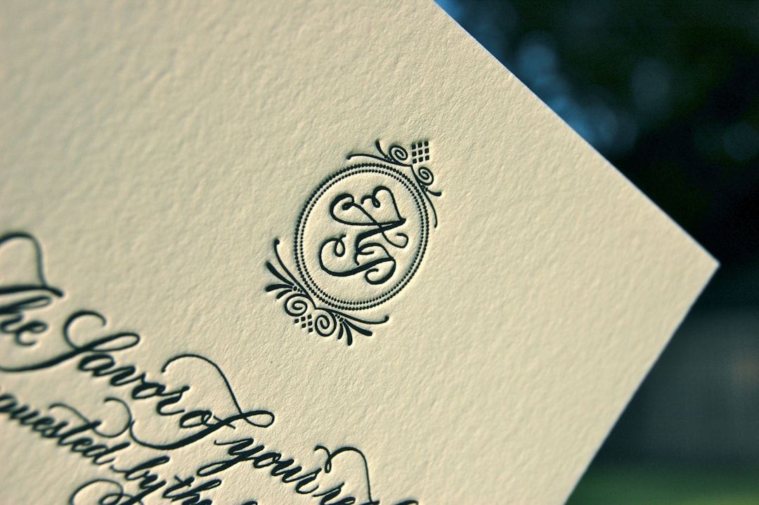 Custom Monogram Hand Calligraphy Letterpress Wedding Invitations ...