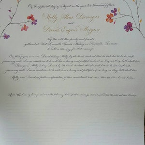 Quaker Marriage Certificate DEPOSIT image 4