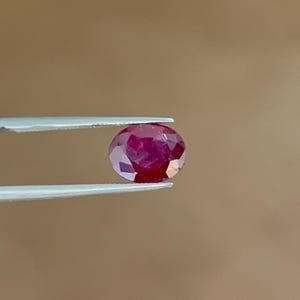 2.45 Cts Rare Natural Ruby Faceted Stone Genuine Red Ruby Gemstone.
