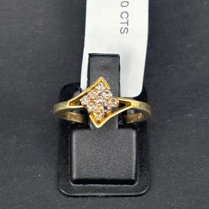 Natural Rose Cut Diamond Ring: 925 Sterling Silver, October Birthstone Women Ring