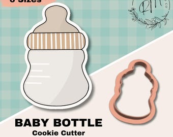 Baby Bottle Cookie Cutter STL File – 3D Printable, Baby Shower (Digital Download)