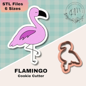 Flamingo Cookie Cutter STL File | 3D Printed Flamingo Cutter for Summer Cookies | Digital Download for Tropical Party Baking  #20