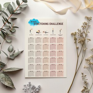 30 Day Stretching Challenge for Flexibility & Strength | Daily Workout ...