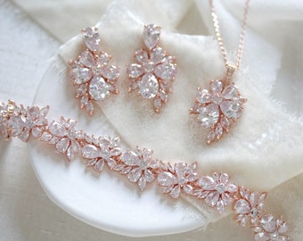 Bridal Jewelry Rose Gold - Etsy Singapore