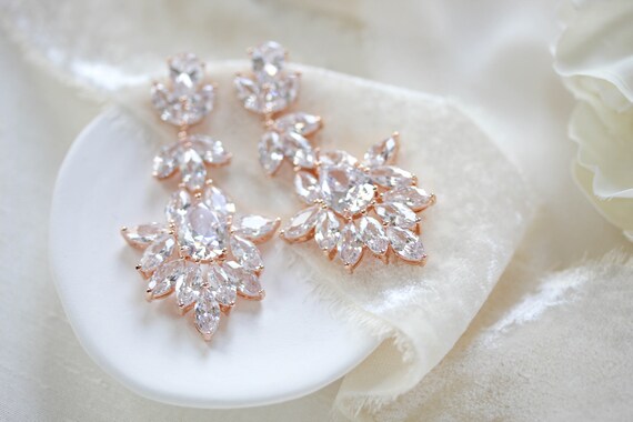 Ohrringe hochzeit rosegold
