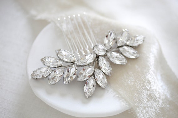 Crystal Bridal Hair Comb Leaf Hair Comb Rhinestone Hair - Etsy Crystal Bridal Hair Comb Leaf Hair Comb Rhinestone Hair - Etsy