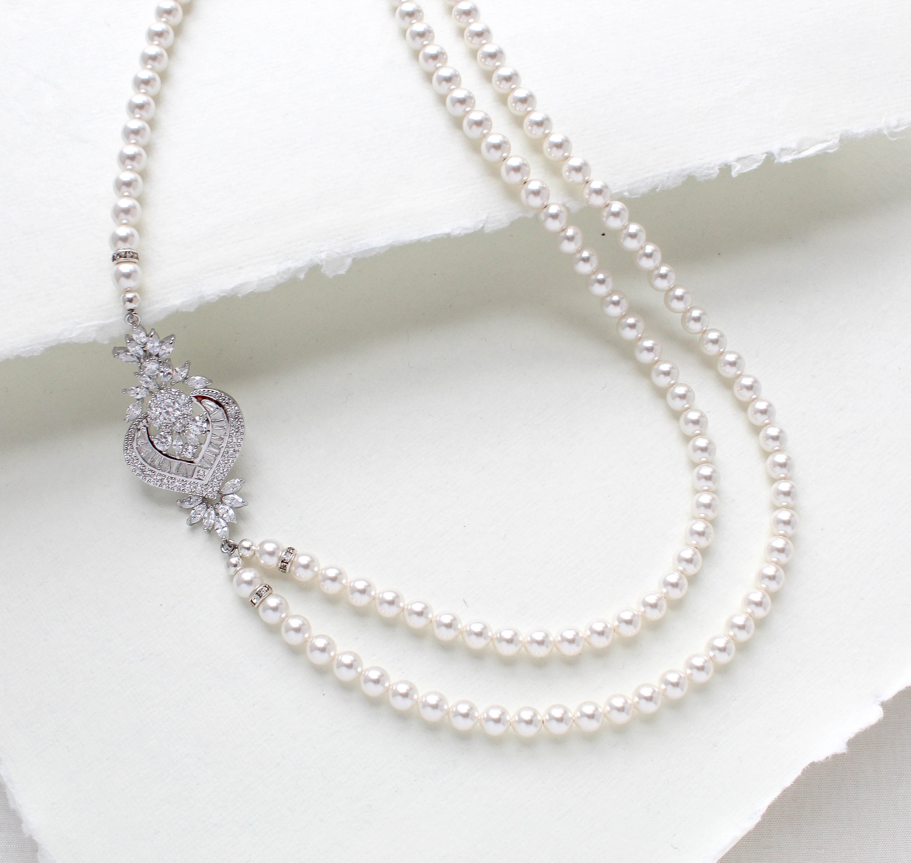 Pearl Necklace, Bridal Necklace, Bridal Jewelry, Crystal Necklace, Art Deco, Vintage Style Necklace, Statement Necklace EMMA - Etsy Pearl Necklace, Bridal Necklace, Bridal Jewelry, Crystal Necklace, Art Deco, Vintage Style Necklace, Statement Necklace EMMA - Etsy