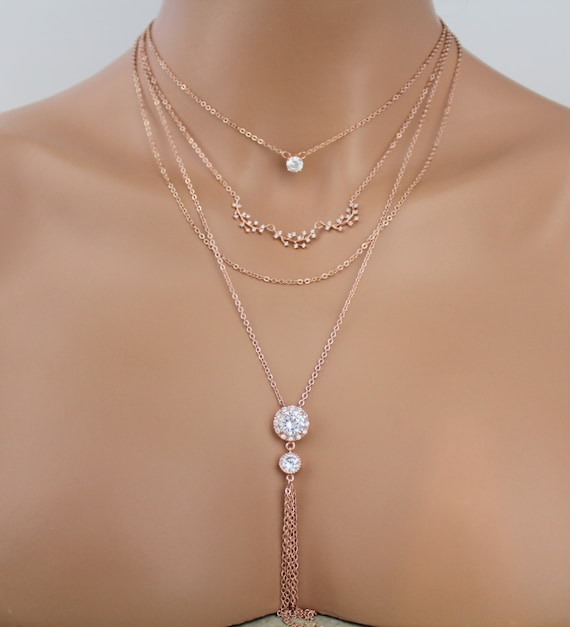 rose gold choker set