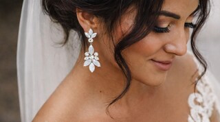 Clearine Orecchini A Goccia Lampadario Con Cristalli Marquise - Per Donna, Matrimonio, Sposa, Feste, Tonalità Oro, Confezione Regalo