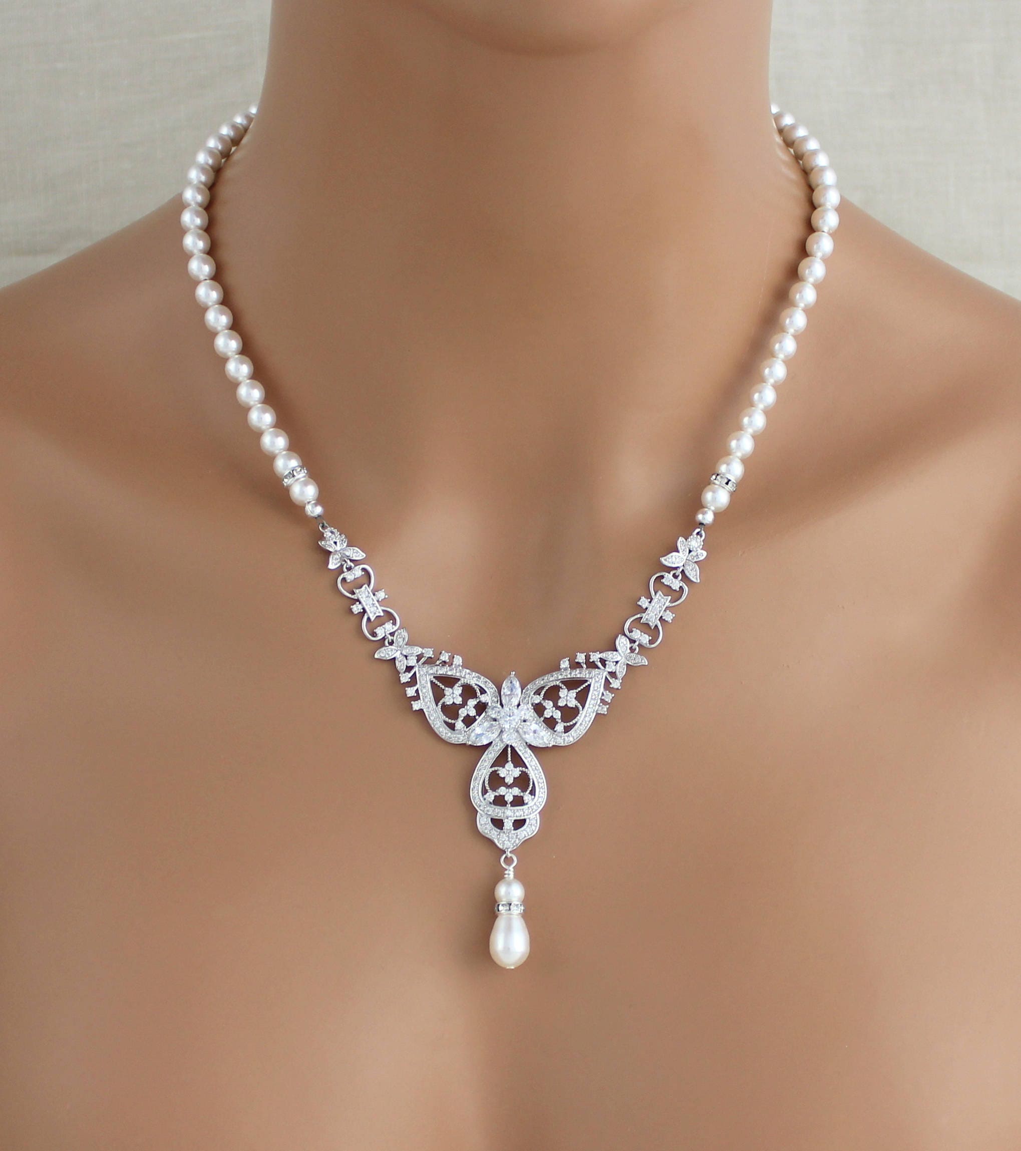 Bridal jewelry Set Wedding jewelry SET Bridal necklace Etsy
