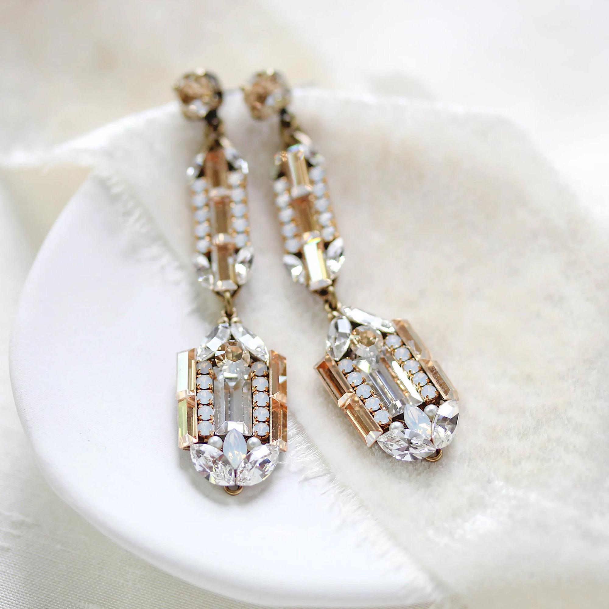 Art Deco Bridal Earrings