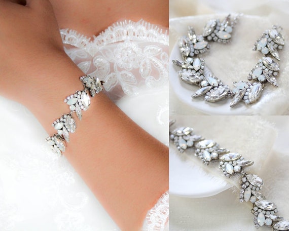 Bridesmaids Bracelet | Dainty Bracelet | Crystal Bracelet | Delicate L –  The Quinn and Company