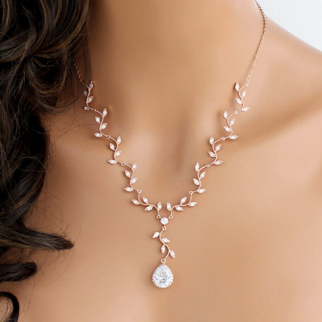 【STONEHENgE】Silver Material Rose Gold Necklace SC1446 STONEHENgE】Silver Material Rose Gold Necklace SC1446