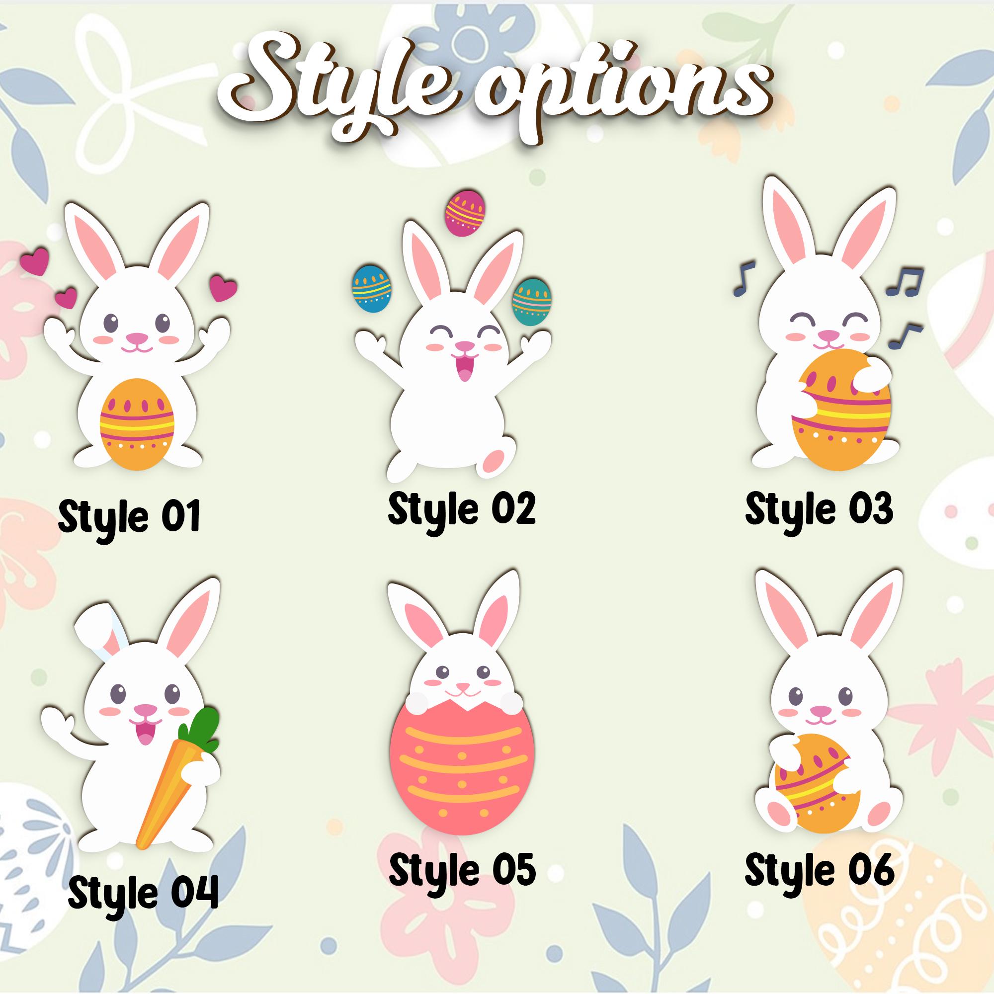 Personalized Easter Money Holder, Bunny Design