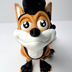 Special Ops Fox 3D Print - Customizable and Articulated Flexible Fidget Toy