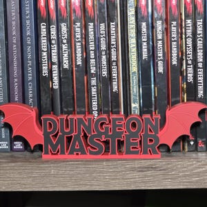 Dungeon Master Sign - 3D Printed Dungeons & Dragons Decor - Table Top Gaming Accessories