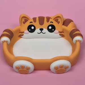 Cat Catch-All Tray – 3D Printed Jewelry or Trinket Holder