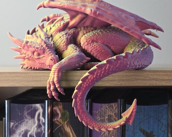 Dragon endormi - Décoration d'étagère imprimée en 3D