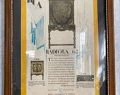 Vintage Original 1929 RCA RADIOLA 62 Super-Heterodyne Radio Magazine Advertisement