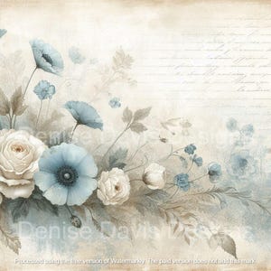 11 Junk Journal Papers, Old texture Papers, Light Blue Digital Paper Pack for Journaling, Scrapbooking INSTANT DOWNLOAD