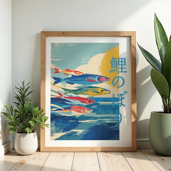 Koi-nobori, Japanese style pinting