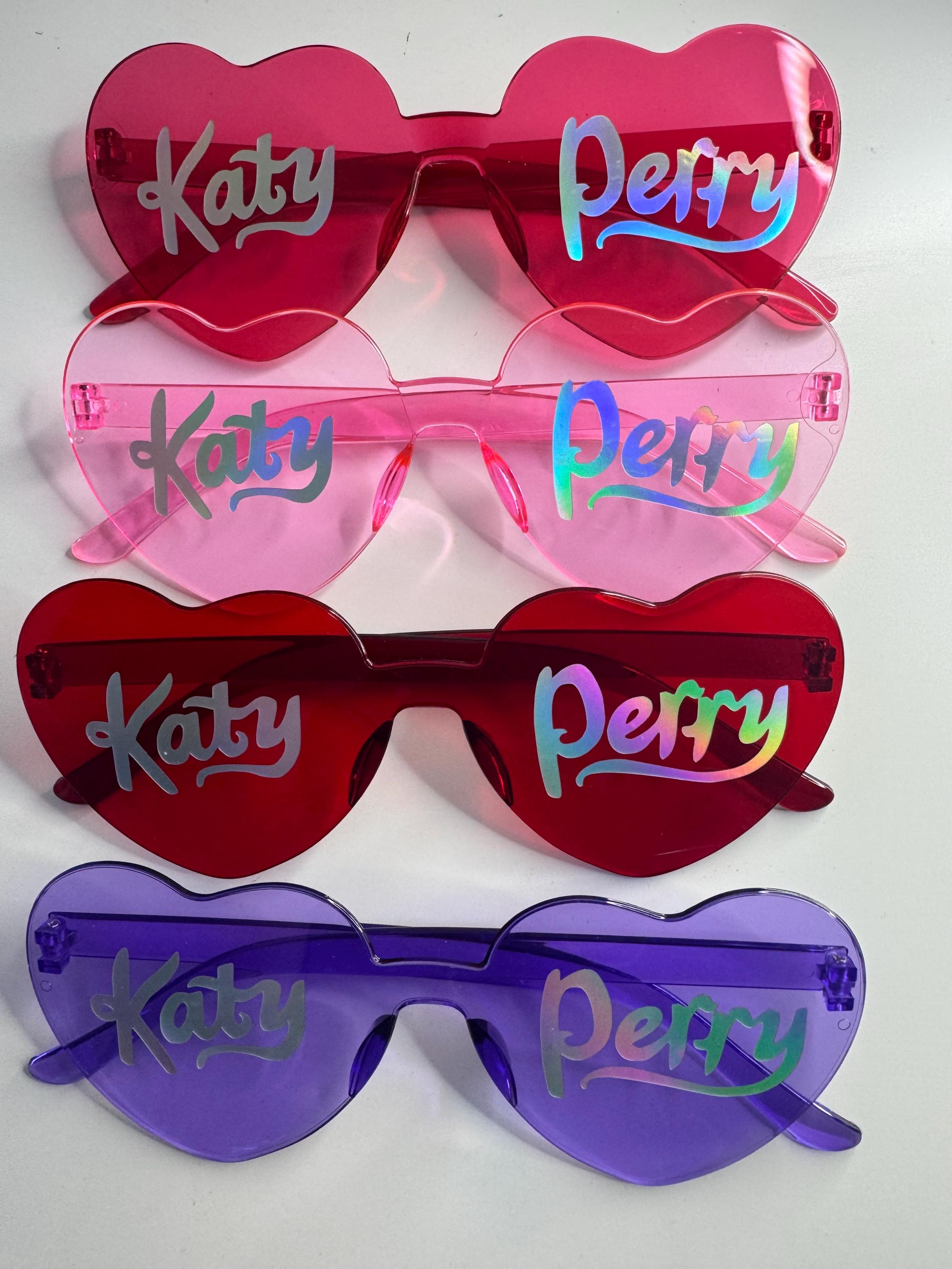 Katy Perry Lifetimes Tour VIP sunglasses Katy Perry Lifetime Tour Sunglasses - Etsy main image 3