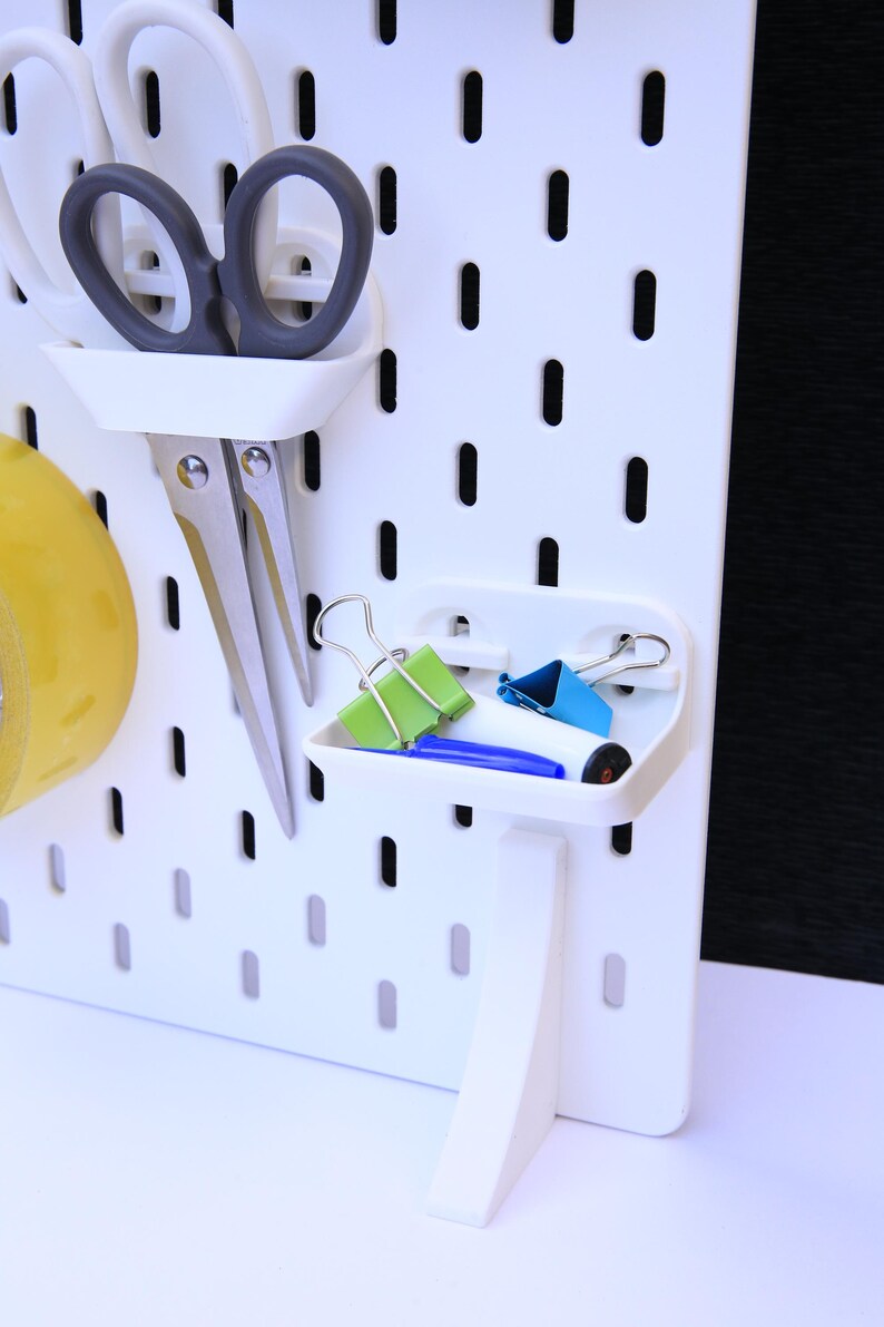 SKADIS White Pegboard Legs Without Installation Strong and Stable