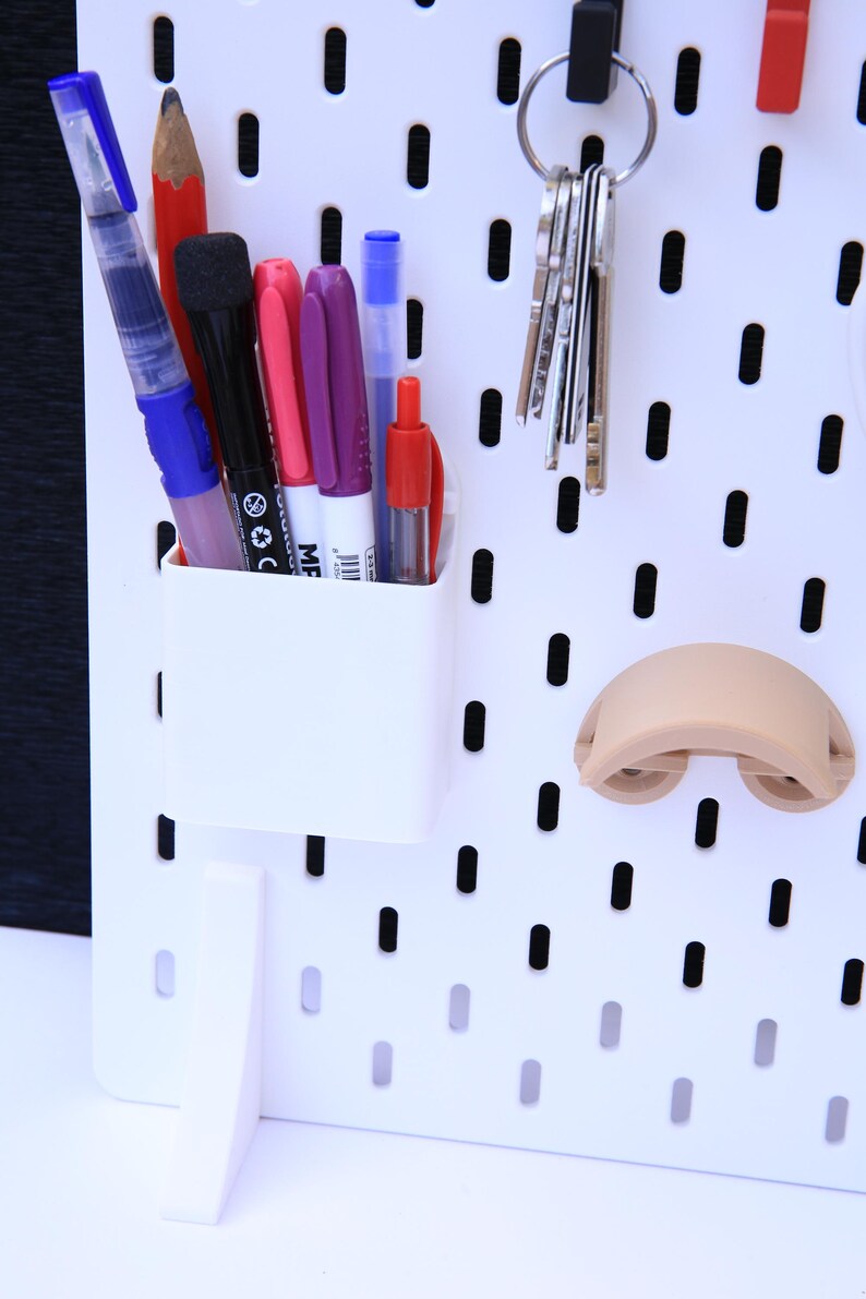 SKADIS White Pegboard Legs Without Installation Strong and Stable