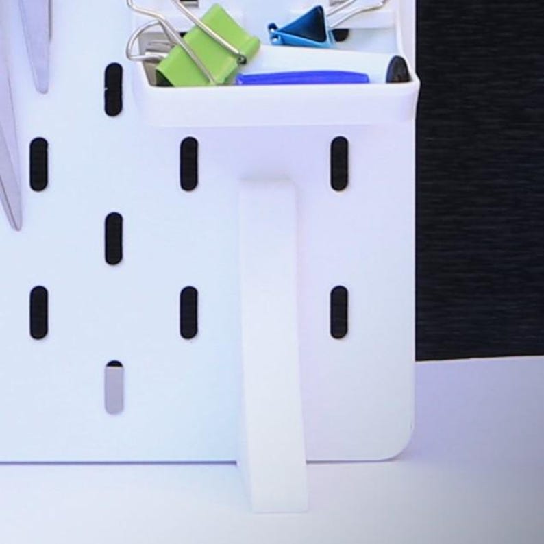 SKADIS White Pegboard Legs Without Installation Strong and Stable