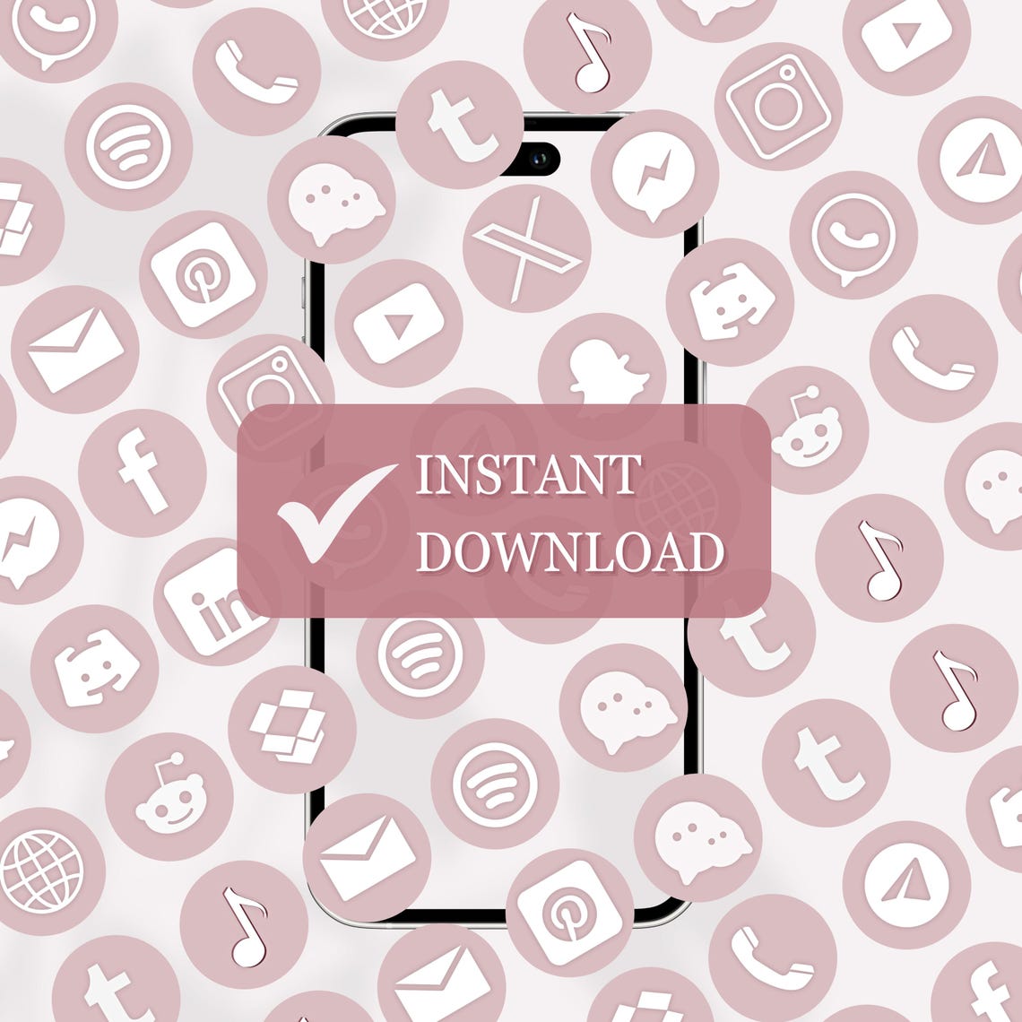 20 rosa Social Media Icons | SVG Png Social Icons | Instagram Facebook ...