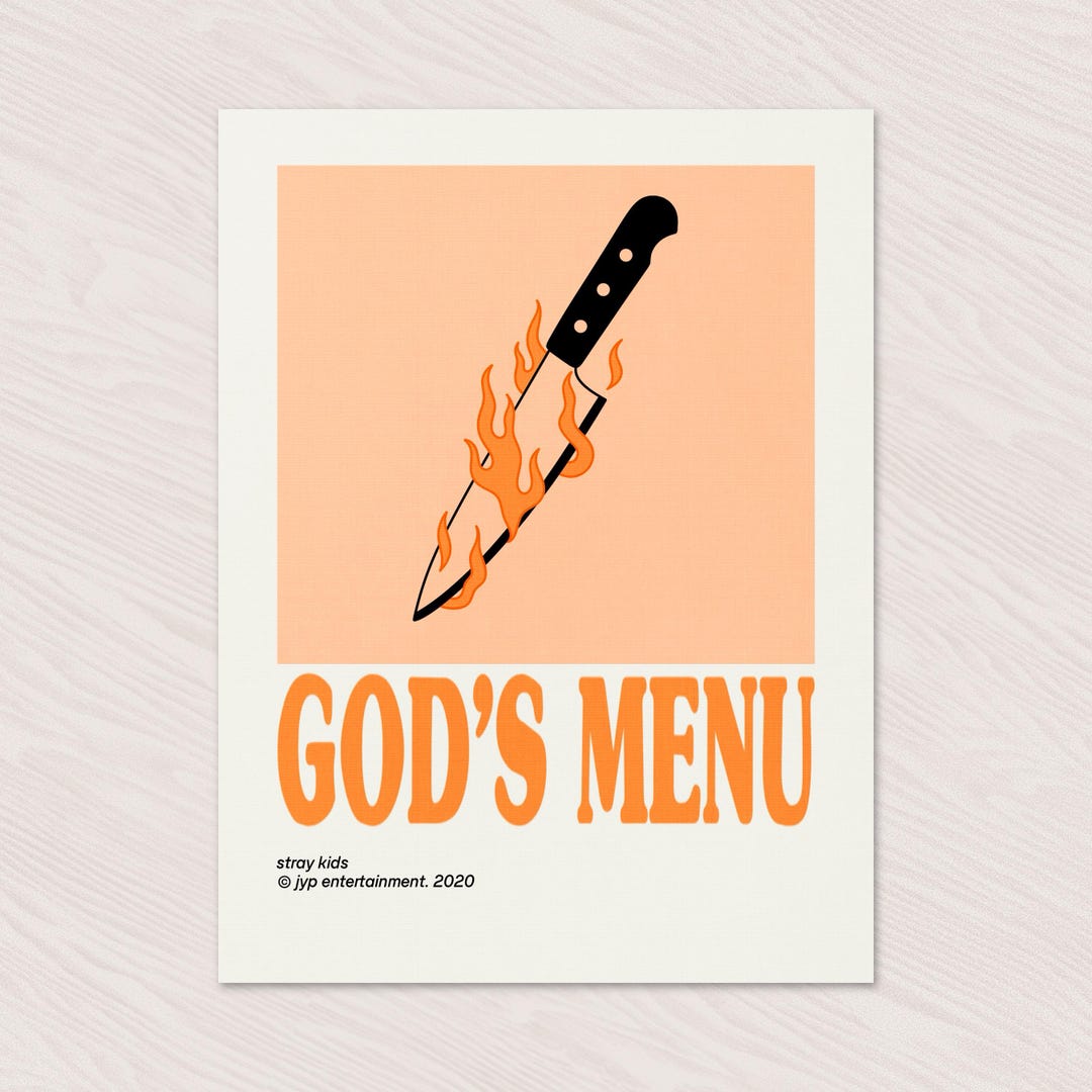 STRAY KIDS Mini Poster God's Menu — Kpop Merch Etsy