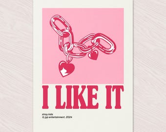 STRAY KIDS Mini Poster | I Like It — kpop merch