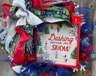 Dashing Through The Snow Winter Wreath