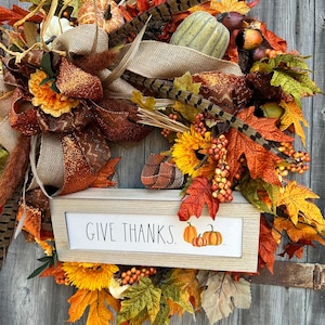 Give Thanks Fall Wreath