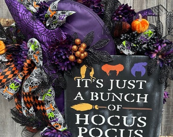 BUNCH Of HOCUS POCUS witch wreath- Halloween wreath