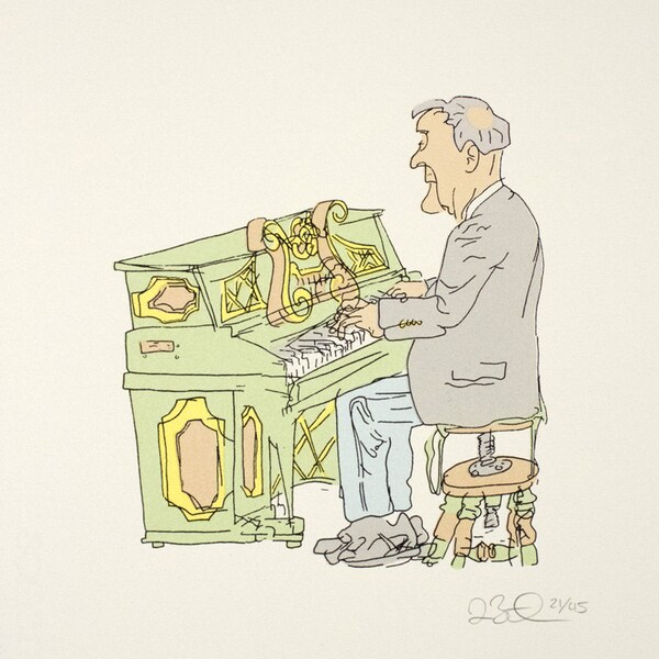 Piano Player Screenprint