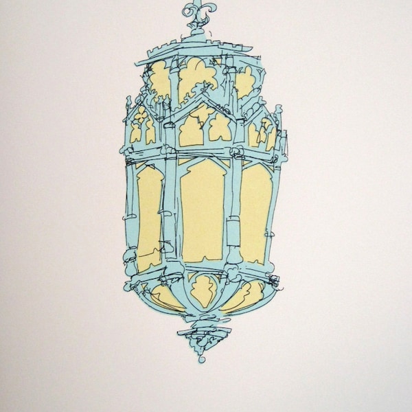 Old Church Lamp, Church of the Ascension, New York City, Screenprint