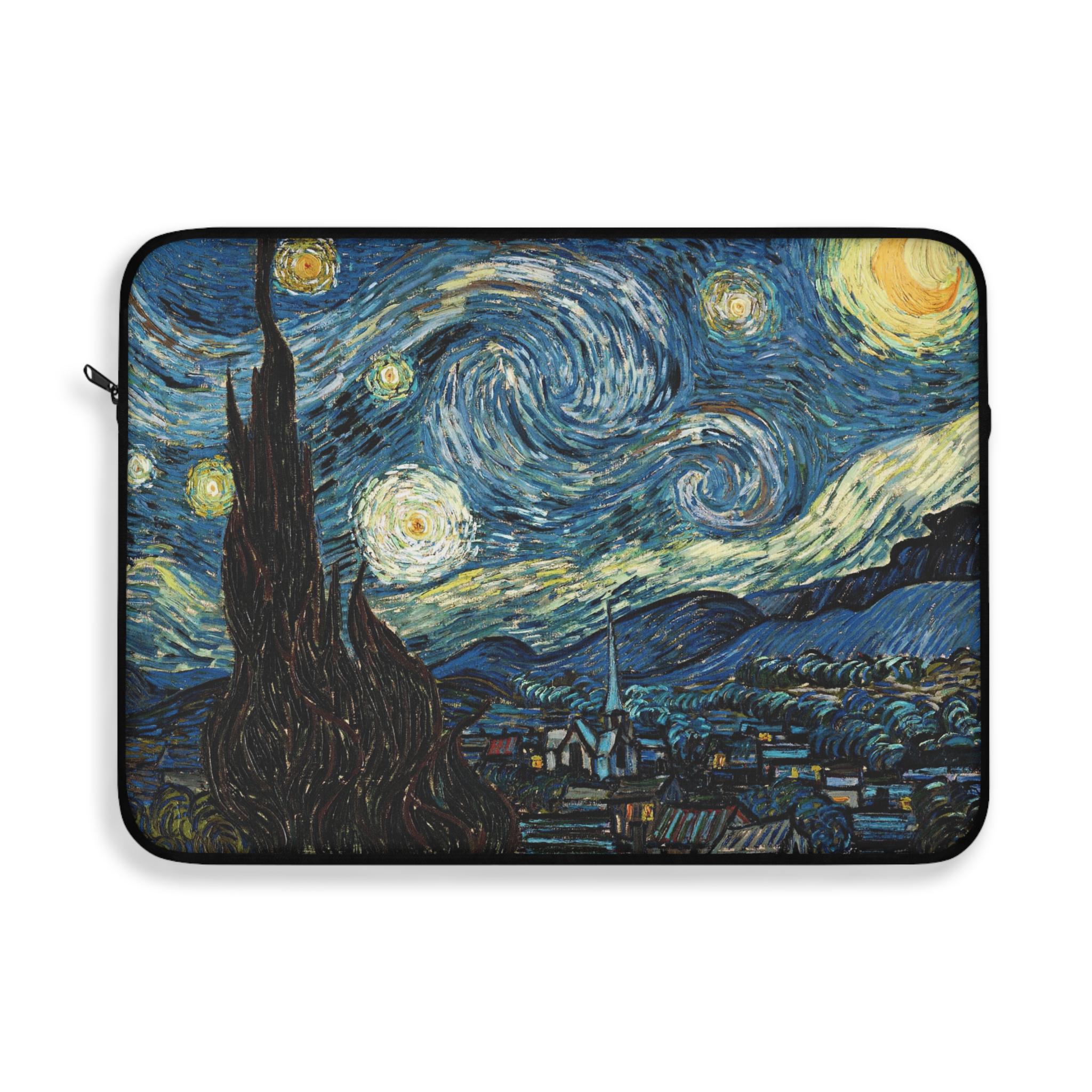 Vincent Van Gogh Starry Night Laptop Sleeve, Artistic Computer Cover ...