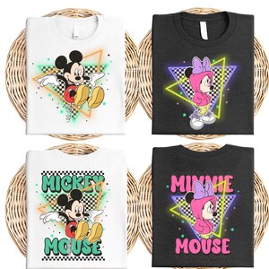 Retro Mickey & Minnie Shirt, Disney Couples Matching Shirt, Disneyland Vacation Shirt, Disney Trip 2025 Shirt, Disney Best Friends Tee