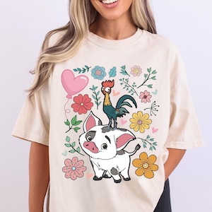 Moana Pua Hei Hei Shirt, Disney Moana Shirt, Princess Moana Girls Trip 2025 Tee, Disneyland Family Vacation Shirt, Disney Girl Sweatshirt